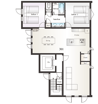 間取り図：スイートルーム