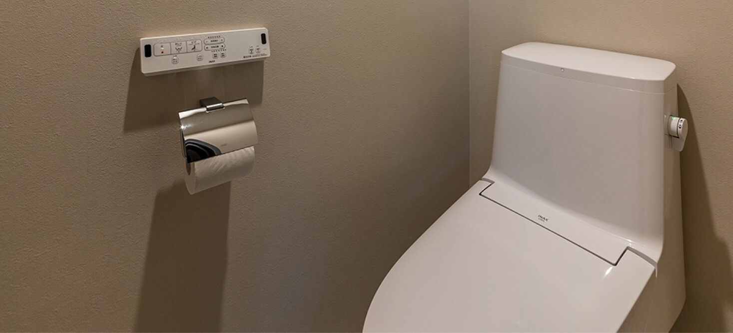 写真：スタンダードツインルームのトイレ